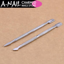 2pcs Cuticle Pusher Stainless Steel 2-way Pusher Nail Gel Polish Remover Nail Art Cuticle Remover Manicure Tools Set 2024 - buy cheap