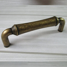 96mm Rustico vintage furniture handles antique brass drawer cabinet pulls knobs bronze dresser cupboard door handles pulls  ABM 2024 - buy cheap