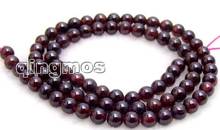 SALE Small 4-5mm Round high quality garnet Beads strand 15"-los202 wholesale/retail Free shipping 2024 - buy cheap