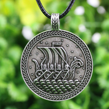 Langhong colar amuleto viking, 10 peças, eua viking com pingente de amuleto soldado 2024 - compre barato