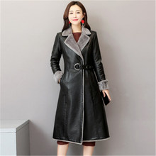 Jaqueta de couro feminina, jaqueta de couro de alta qualidade para mulheres, plus size 4xl 4xl, inverno outono 2019 2024 - compre barato