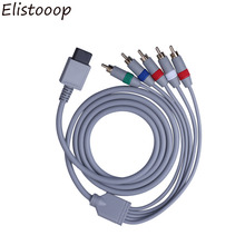 Elistooop-Cable Adaptador de Audio AV HDTV 1080 P, 5 cables RCA AV F para Nintendo Wii, para Nintendo Wi i U, 1,8 m 2024 - compra barato