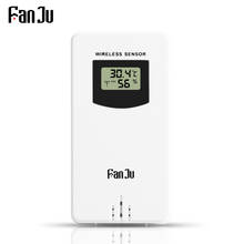 Беспроводной датчик температуры и влажности Fanju, электронный цифровой термометр с гигрометром и метеостанциями 2024 - купить недорого