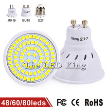 LED lamp 8W GU10 E27 MR16 GU5.3 220V 2835 SMD Spotlight bulb Heat-resistant Fireproof Body light For Home Chandelier lighting 2024 - buy cheap