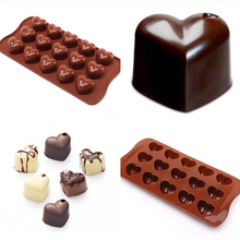 1Pcs 15-cavity hearts silicone cake Chocolate Mold Jelly Mold Cake Moulds Bakeware 2024 - buy cheap