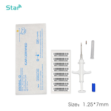 100pcs  1.25*7mm Chip Mini Animal Microchip Pet Rfid Syringe for Dog Id Tracking 2024 - buy cheap