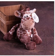 small cute stuffed giraffe toy plush lovely jungle giraffe doll gift about 25cm 0428 2024 - buy cheap