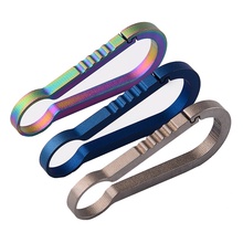 Titanium Quick Release Keychain Hook Durable Integrated Spring Clip Newest 2019 Outdoor Tools 2024 - buy cheap