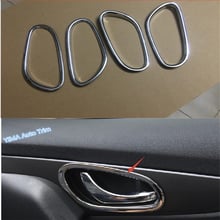Lapetus Car Styling Inside Car Door Handle Bowl Decor Frame Cover Kit Trim 4 Pcs ABS Fit For Nissan Qashqai J11 2014 2015 2016 2024 - buy cheap