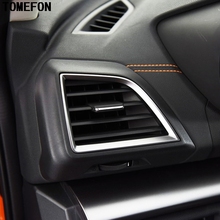 Tomefon 2 pçs para subaru crosstrek suv 2017 2018 interior do carro lado abs matte ar condicionado ventilação saída de ar capa acessórios 2024 - compre barato