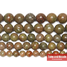 Natural Stone Chinese Unakite Round Beads 15" Strand 4 6 8 10 12MM Pick Size For Jewelry Making 2024 - buy cheap