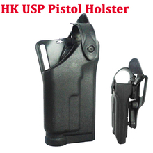 Tactical HK USP Compact Gun Carry Case Belt Holster Flashlight Bearing RH Military Hunting Airsoft Gun Quick Drop Holster 2024 - buy cheap