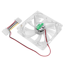 CPU Cooler Fan Five Colors Light PC Computer Fan Quad 4 LED Light 120mm PC Computer Case Cooling Fan Mod Quiet Molex Connector 2024 - buy cheap