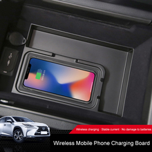 QHCP Car Mobile Phone Wiresless Charging Panel ABS Central Armest Storage Box Quick Fast For Lexus NX200 300 300H 200T 2015-2018 2024 - buy cheap