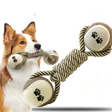 Animal de brinquedo para cachorros, corda de algodão para mastigar, brinquedo resistente e relaxante para animais de estimação 2024 - compre barato