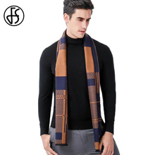 FS Echarpe Foulard Homme Winter Warm Cachemire Scarf Scarves For Men Plaid Blanket Kasjmier Wool Shawl Luxury Brand Fashion 2018 2024 - buy cheap