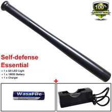 Tactical Stick XPE Q5 3 Modes Led Flashlight Baseball Bat Self Defense Led Flash Light Lamp Torch + 18650 Battery + Charger 2024 - buy cheap