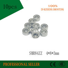 Free shipping 10pcs SMR84 ZZ SMR84ZZ L-840ZZ  P5 ABEC5 440C stainless steel deep groove ball bearing 4x8x3 mm miniature bearing 2024 - buy cheap