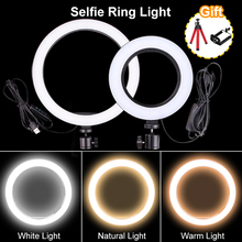 Photography LED Selfie Light Ring 16/26cm Lighting Dimmable With Tripod Head For Makeup Video Live Studio Youtube 2024 - buy cheap