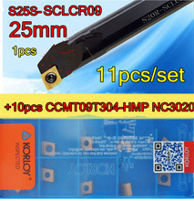 S25S-SCLCR09 CNC Inner hole Turning Tools 1pcs + CCMT09T304-HM NC3020 10pcs=11pcs/set Processing steel 2024 - buy cheap