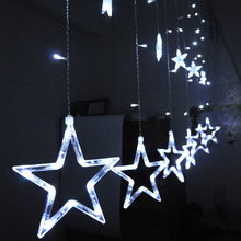 2 Meter Fairy Light Curtain New Year Christmas Decoration Window Stars for Room/Wedding/Shop/Party EU Plug H-18 2024 - buy cheap
