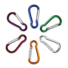 2pcs Carabiners Aluminum Alloy D Carabiner Spring Snap Clip Hooks Keychain Climbing carabiner for keys camping tools #2W 2024 - buy cheap