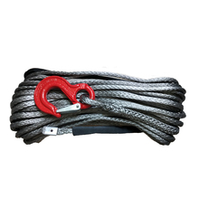 UHMWPE 12MM x 30M 12 PLAIT 4X4 TOW ROPE RECOVERY WINCH LINE WITH HOOK 2024 - buy cheap