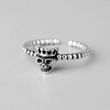 Sole Memory Retro Thai Silver Gimmick Personality Creative 925 Sterling Silver Female Resizable Opening Rings SRI235 2024 - buy cheap
