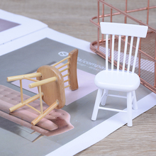 1/12 Dollhouse Miniature Dining Furniture Wooden Chair High Chair Exquisite Collection for Dolls Play House 1.7 x 1.4 x 3.1 inch 2024 - buy cheap
