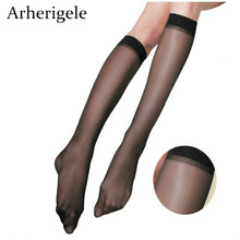 Arherogele-Calcetines de nailon para mujer, medias ultrafinas, Sexy, transparentes, por encima de la rodilla, de cristal, de seda, 10 Uds. Por 5 pares 2024 - compra barato