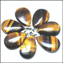 5pcs nature tiger eye stone rose quartzz opal glass jewelry findings natural semi precious stone 16x24mm black onyx turqouisee 2024 - buy cheap