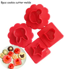 8Pcs/set Cartoon Mickey Cookie Cutter Molds Heart Star Shape Biscuit Dessert  pastry Moulds Sushi Fruits Fondant Cake Tools 2024 - buy cheap