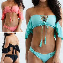 Swimwear Women 2018 Sexy Push Up Brazilian Bikini Set Low Waist Women Swimsuit Female Bikinis Beach Bathing Suit Swim Wear 2024 - buy cheap