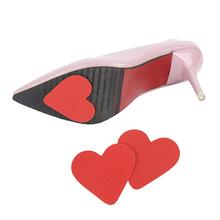 Hot 1 Pair Women Grid Frosted Love Heart High Heel Anti-slip Protective Sole Sticker 2024 - buy cheap