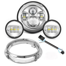 Kit de conversión de faro LED redondo de 7 pulgadas y luces antiniebla LED de 4,5 pulgadas para Ultra Classic Electra Street Glide 2024 - compra barato