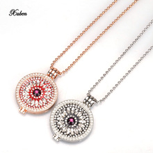 Xuben New 35mm coin necklace  pendant fit my 33mm coin  rose gold crystal woman gift decorative fashion jewelry 2024 - buy cheap