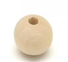 DoreenBeads Retail 100PCs Natural Ball Wood Spacer Beads 16mm(5/8") Dia. 2024 - buy cheap