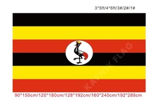 KAFNIK,free shipping 90x150cm/128*192cm/160*240cm/192*288cm big flags Uganda flag for Indoor Outdoor Decorative 2024 - buy cheap