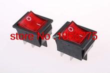10pcs DPST 4 Pin On/Off 2 Position Boat Rocker Switch Red Light 10A/250V 20A/250 2024 - buy cheap