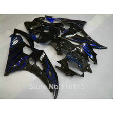 Injection molding ABS fairing kit for YAMAHA YZF R6 2006 2007 blue flames in black  fairings set YZF-R6 06 07 NB09 2024 - buy cheap