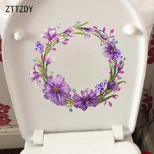 ZTTZDY 23,4*21,2 см нарисованный вручную мультяшный венок домашний настенный стикер наклейка туалет украшение T2-0412 2024 - купить недорого