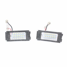 Bombillas de LED para placa de matrícula para coche, accesorios de fuente de luz para MINI Cooper CLUBMAN R56, sin Error, 18, 3528 SMD, 2 uds. 2024 - compra barato