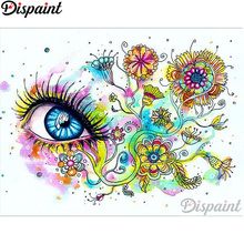 Dispaint Full Square/Round Drill 5D DIY Diamond Painting "Colored eye flower" 3D Embroidery Cross Stitch Home Decor Gift A12870 2024 - buy cheap