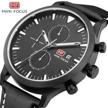 Men Watch Top Brand Luxury Male Leather Waterproof Sport Quartz Chronograph Military Wrist Watches Men Clock Black Whatch Man 2024 - buy cheap