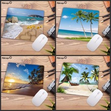 Mairuige Water Beach Ocean Palm Trees Sunse Large Mouse pad PC Computer mat Size for 18x22cm 20x25cm Gaming Speed Mousepads 2024 - buy cheap