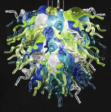 Lámpara de araña de cristal Murano Multicolor luz Deco extraordinaria 2024 - compra barato