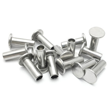 5pcs M8 304 stainless steel Flat head semi-tubular rivet Hollow rivets GB875 10mm-40mm Length 2024 - buy cheap