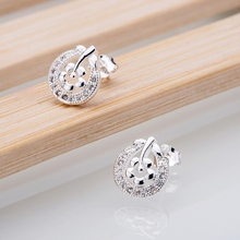 Silver Plated  earrings , Silver Plated fashion jewelry , rounded hollow /chnakyua dyvamqca LQ-E374 2024 - buy cheap