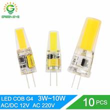 GreenEye LED G4 G9 Lamp Bulb 3W 6W 10W AC/DC 12V 220V 240V  COB SMD LED G4 G9 Dimmable Lamp replace Halogen Spotlight Chandelier 2024 - buy cheap
