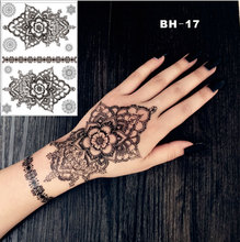 Временная татуировка мандалы, черная хна, # BH-17 2024 - купить недорого